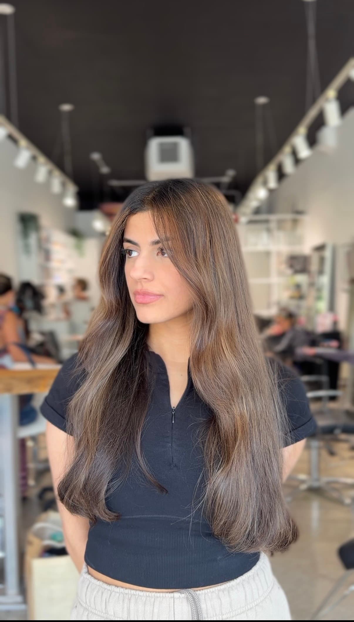 Rich dimensional brunette hair color by Fort Lauderdale colorist Jasmine Reyes